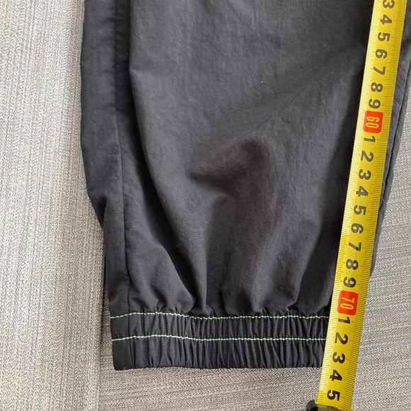 Golf Wang Bolt Nylon Pants Black Men’s XS Green Stitching - Picture 7 of 7